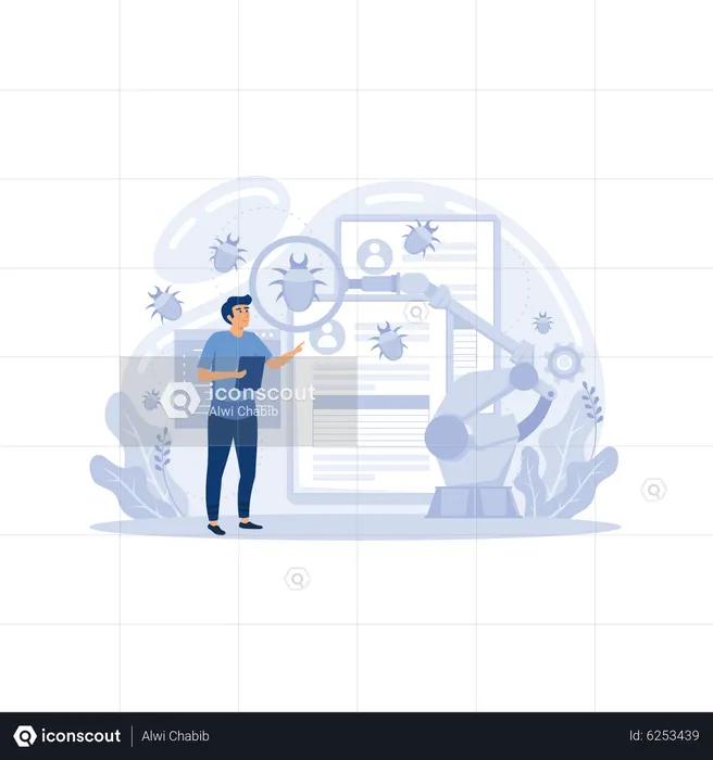 Software assisting in testing process  Illustration