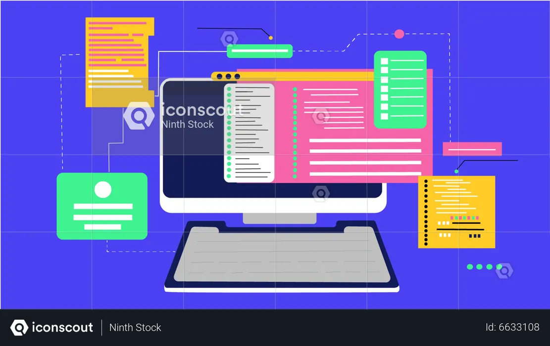 Software de programação  Ilustração