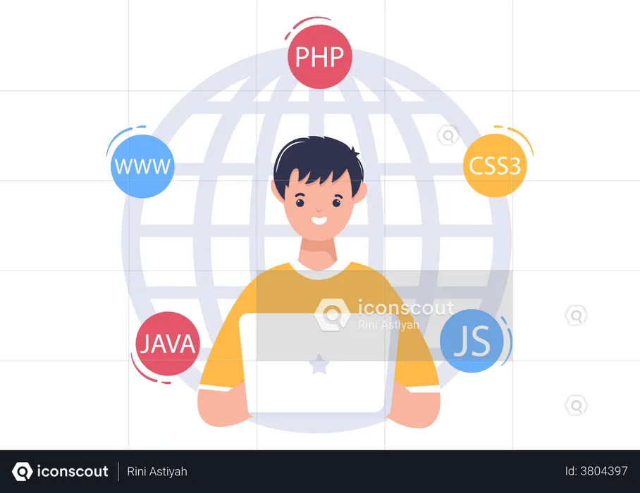 Software developer  Illustration