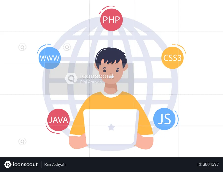 Software developer  Illustration