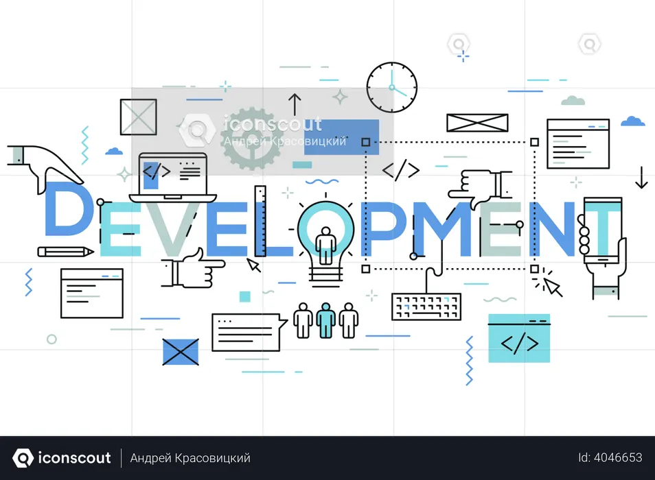 Software development  Illustration