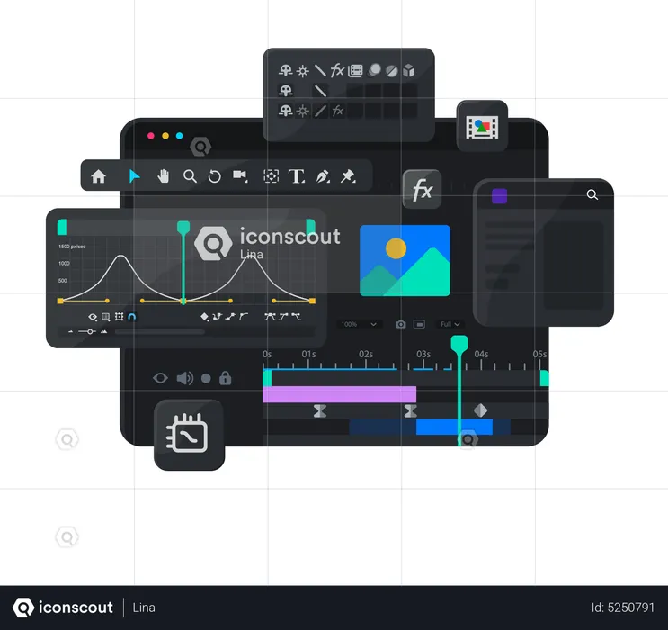 Software zur Erstellung von Animationen  Illustration