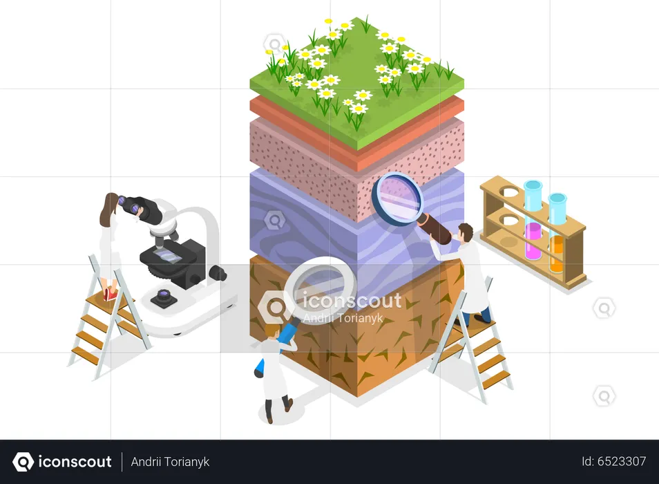 Soil Testing  Illustration