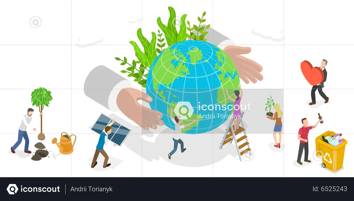 Soin de la terre  Illustration