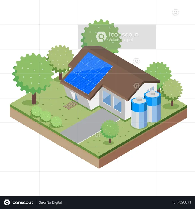 Solar energy  Illustration