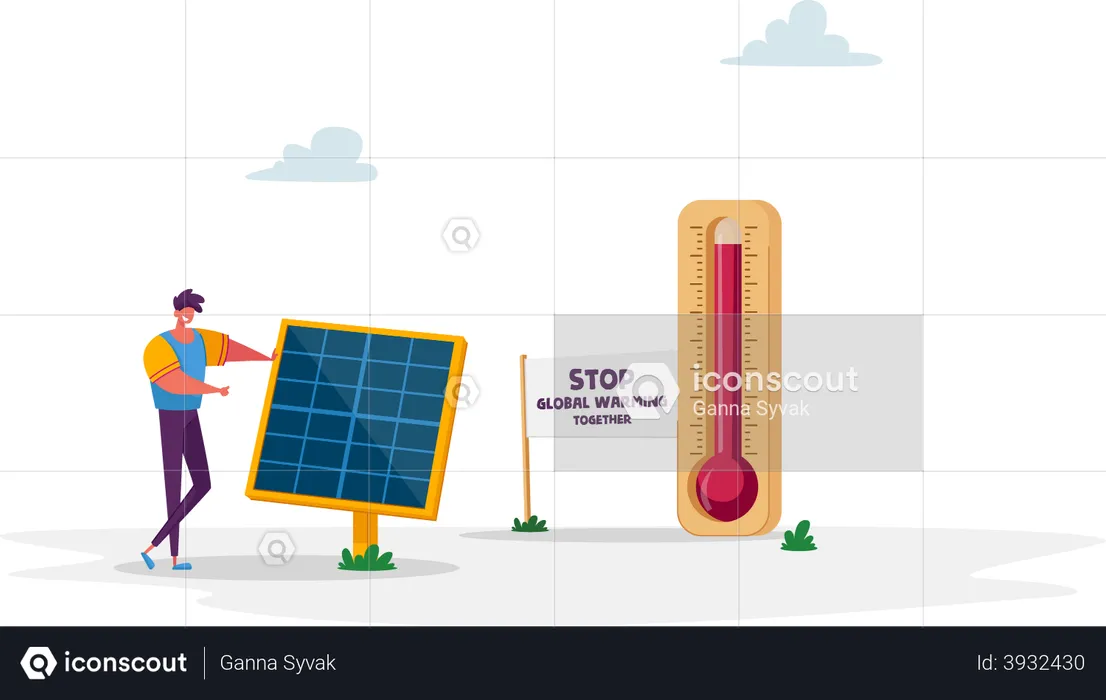 Solar Energy  Illustration