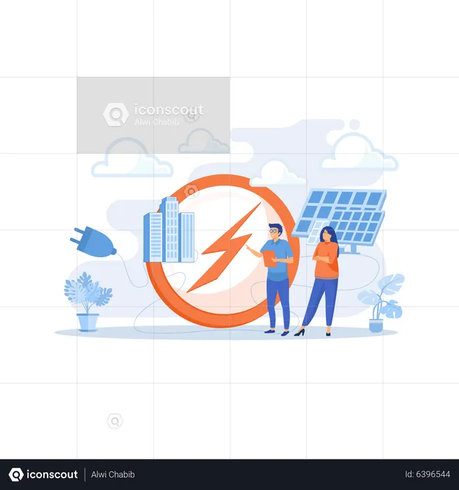 Solar Energy  Illustration