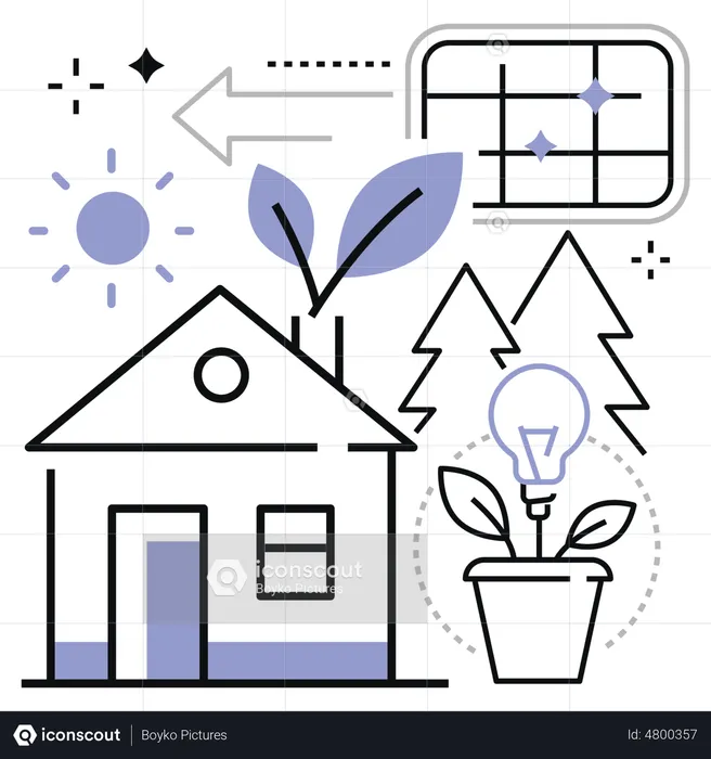 Solar energy  Illustration