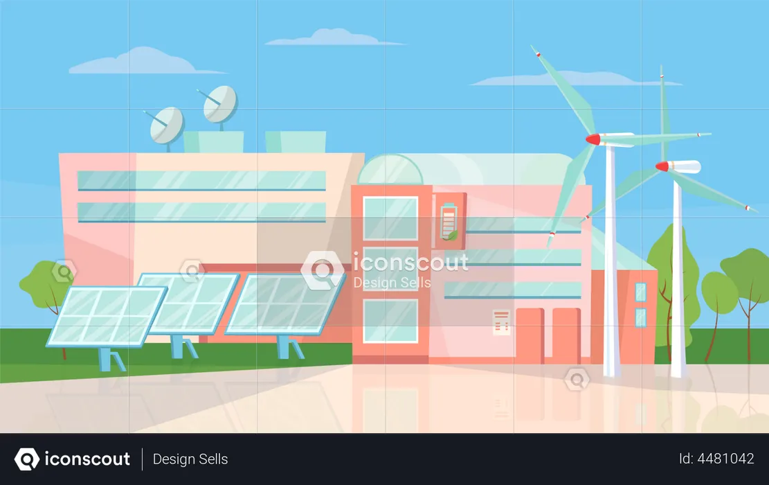 Solar Factory  Illustration