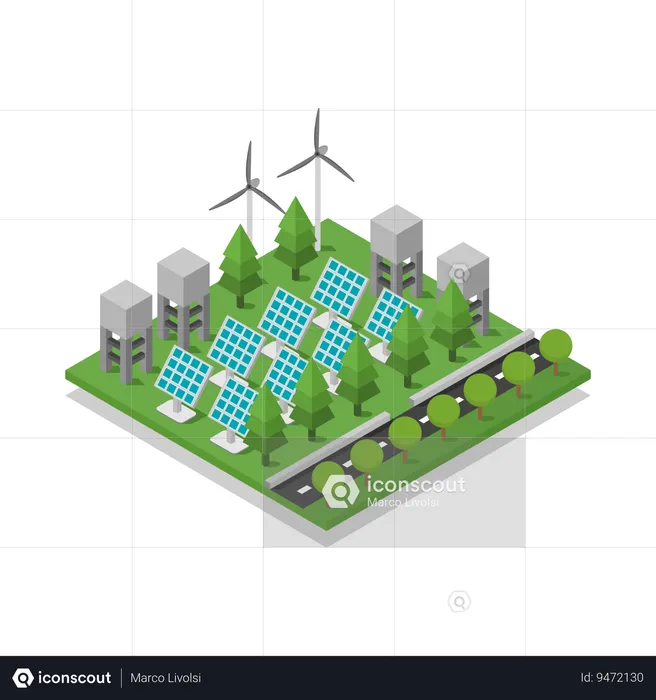 Solar Panel  Illustration