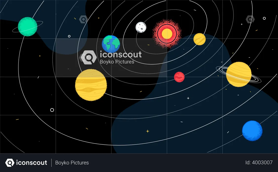 Sonnensystem  Illustration