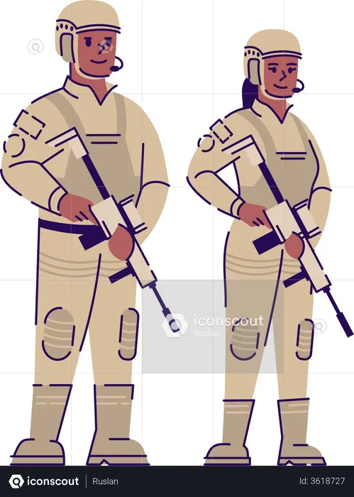 Soldiers  Illustration