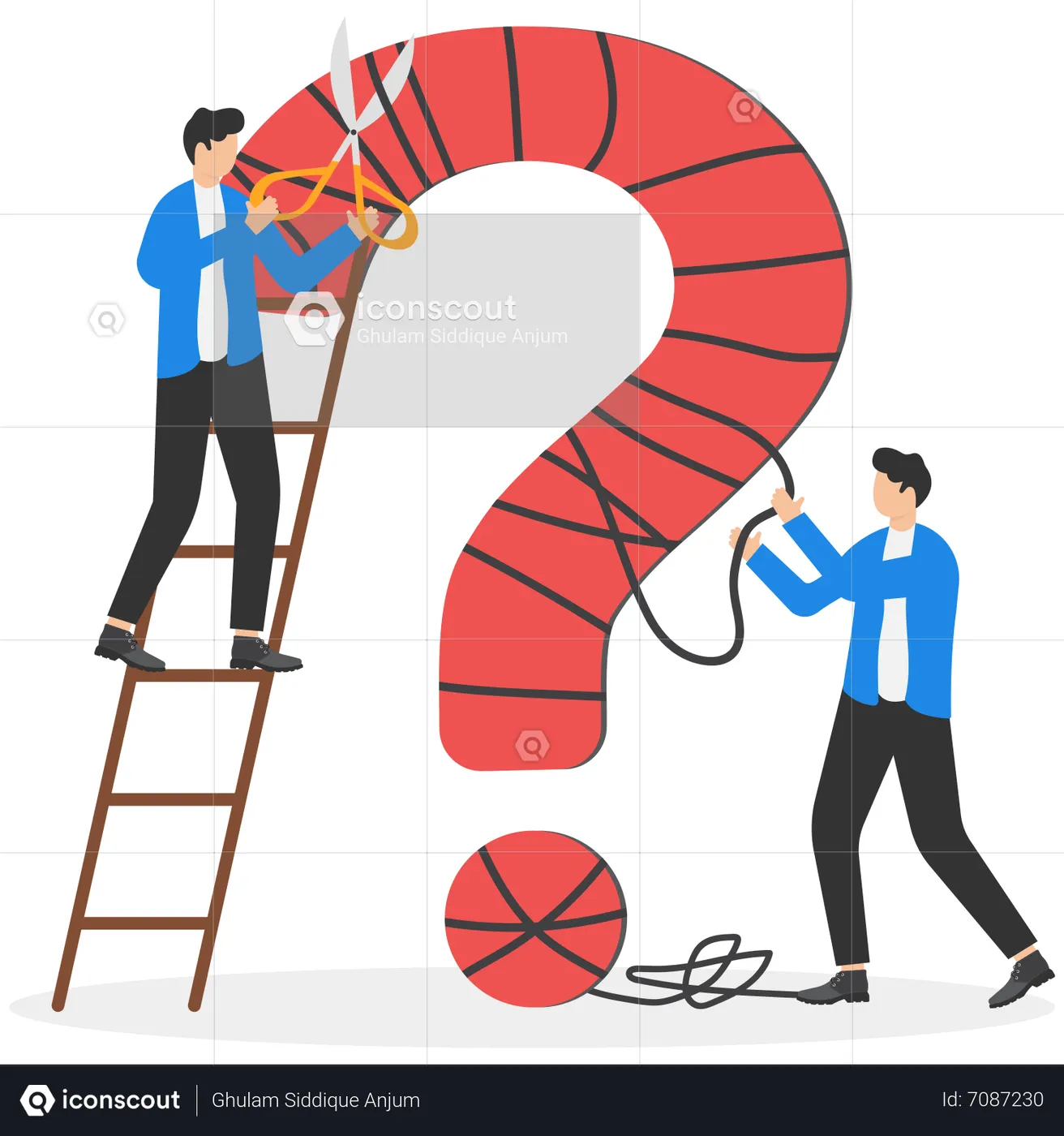 Best Solving complex problem with teamwork Illustration download in PNG ...
