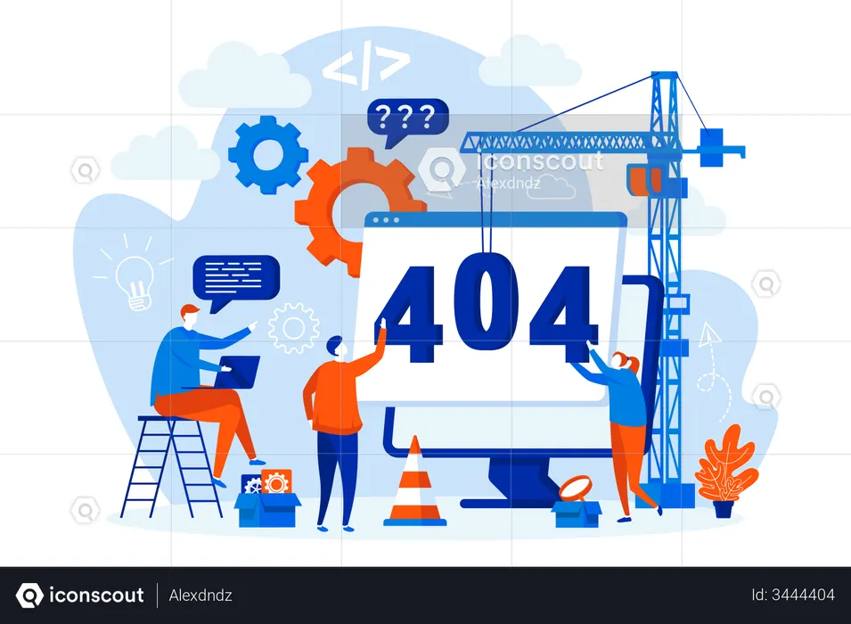Solving page not found error  Illustration