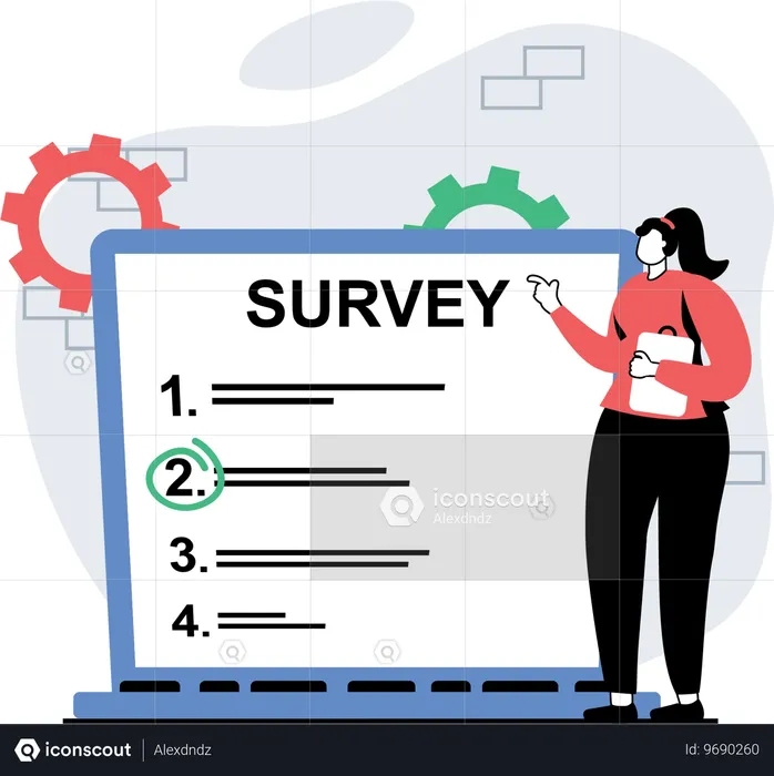 Sondage en ligne  Illustration