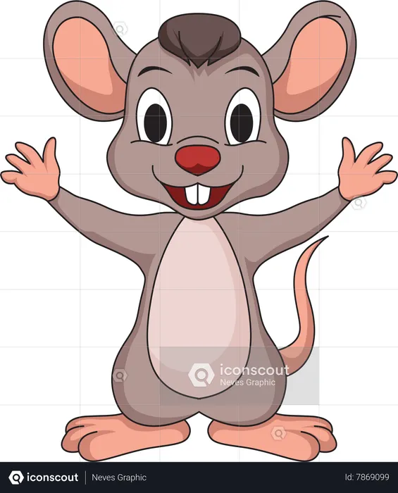 Souris mignonne  Illustration