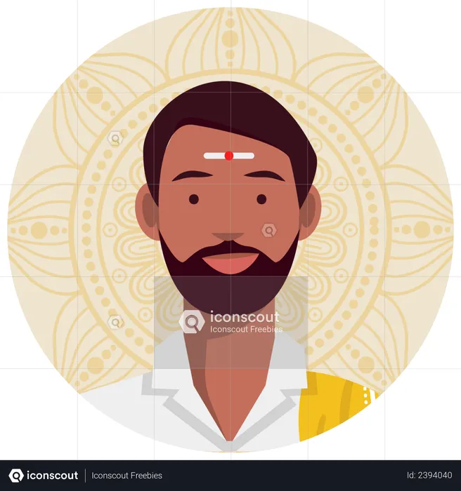 South indian male  Illustration