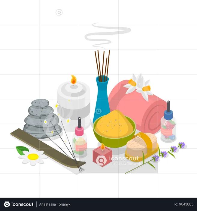 Spa Accessories  Illustration