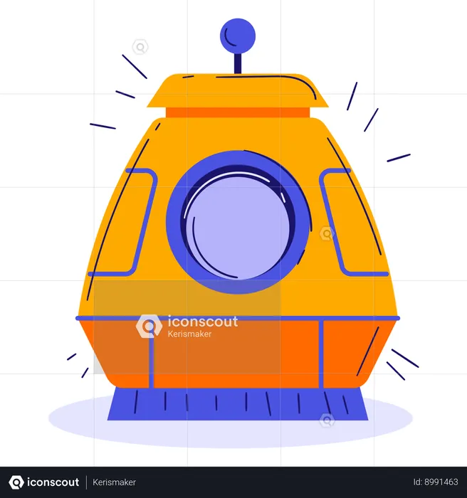 Space Capsule  Illustration