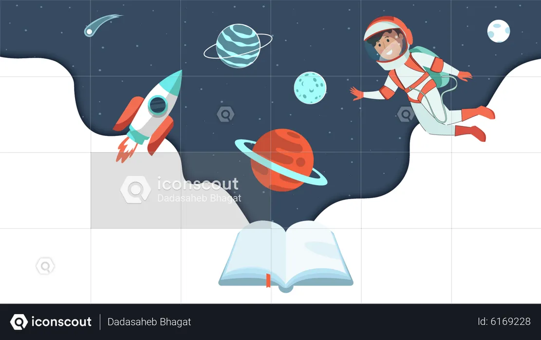 Space education  Illustration