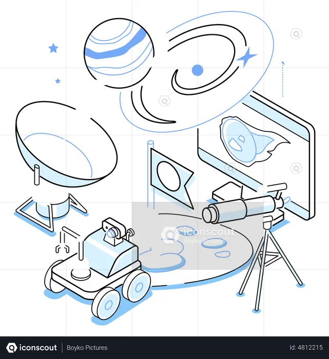 Space exploration  Illustration