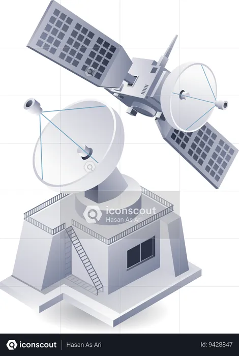 Space information satellite technology  Illustration