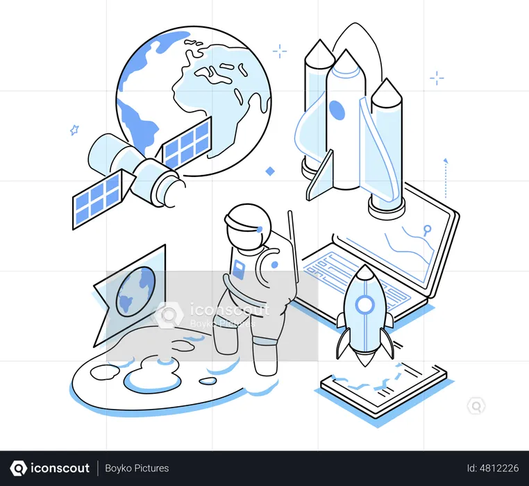 Space program  Illustration