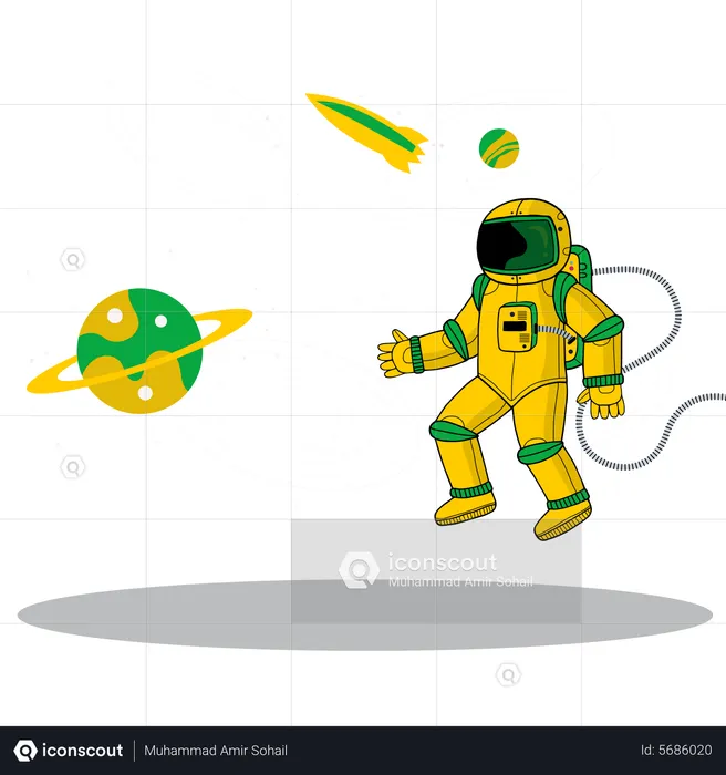Space roaming  Illustration