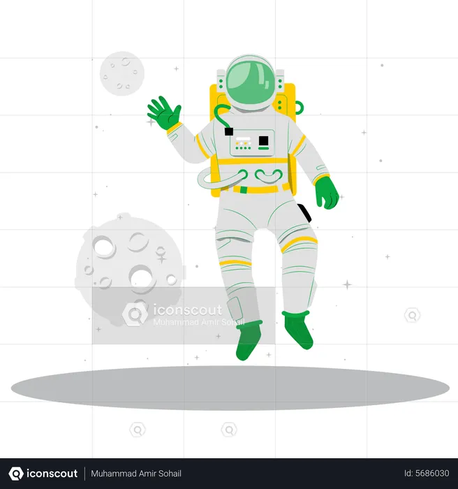 Spaceman  Illustration