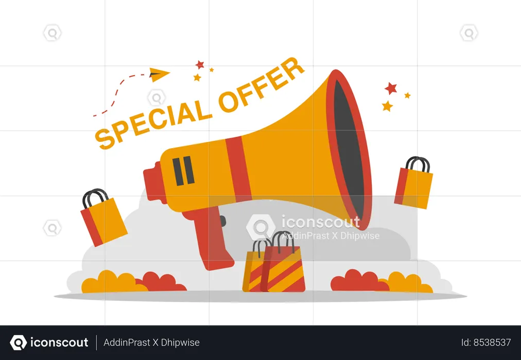 Special Discount marketing  Illustration