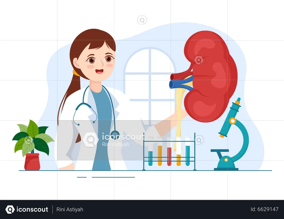 Spécialiste des reins  Illustration