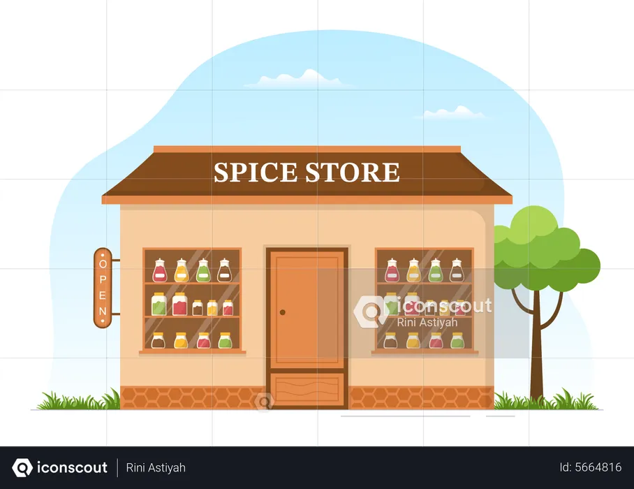 Spice Shop  Illustration