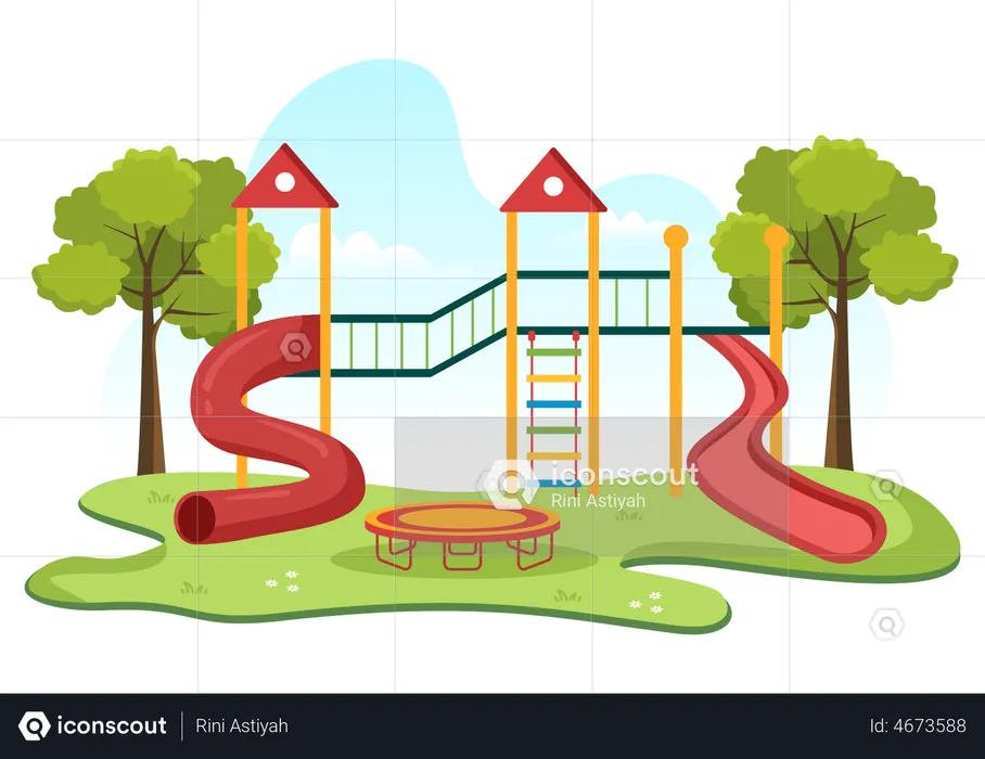 Spielplatz  Illustration