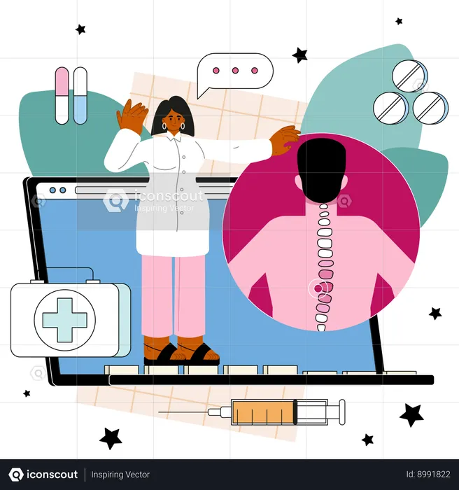 Spinal cord issues  Illustration