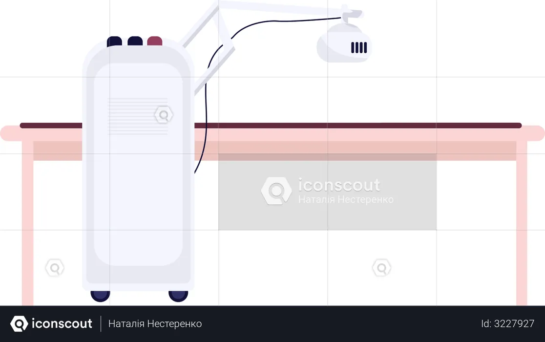 Spinal stretch machine  Illustration