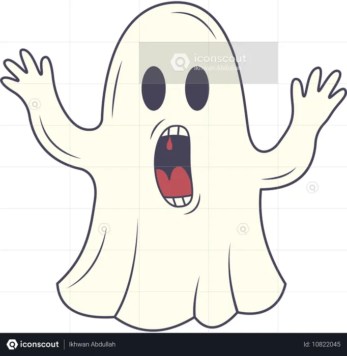 Spooky ghost  Illustration