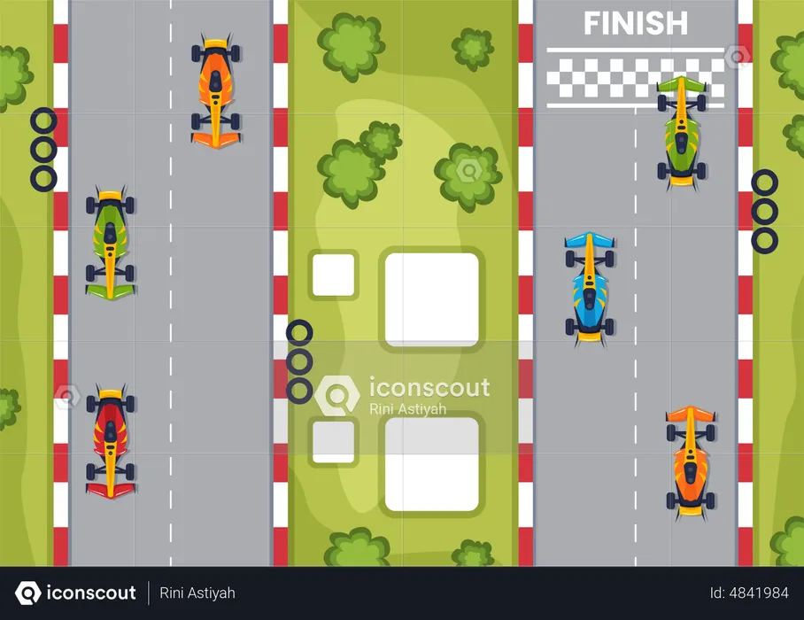 Sport Car racing  Illustration
