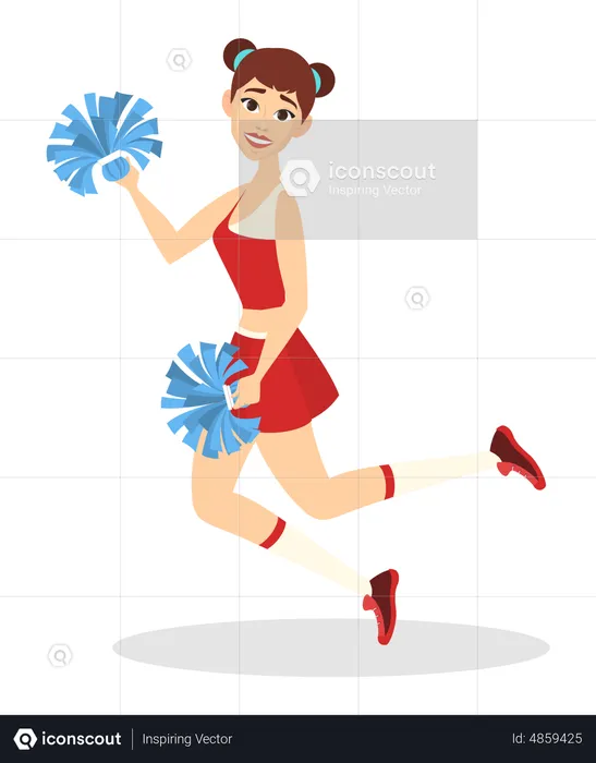 Sport Cheerleader  Illustration