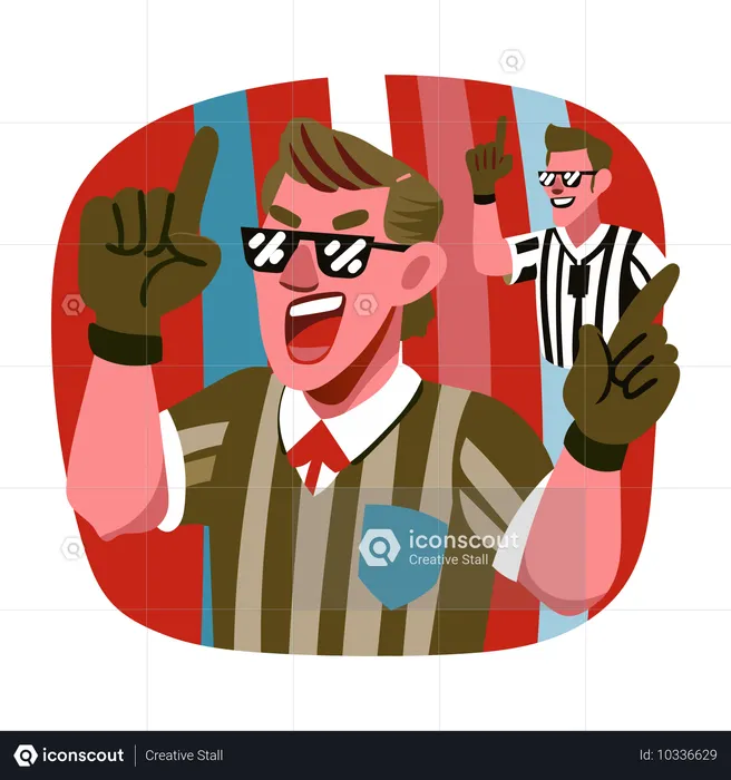 Sports Referee  Illustration