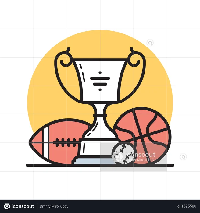 Sports trophy  Illustration