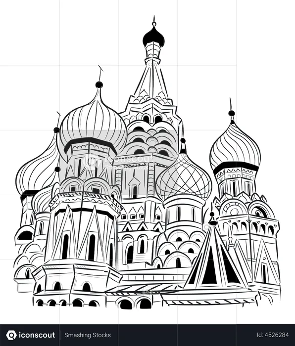 St Basil Cathedral  Illustration