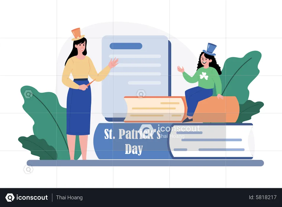St Patrick’s Day book  Illustration