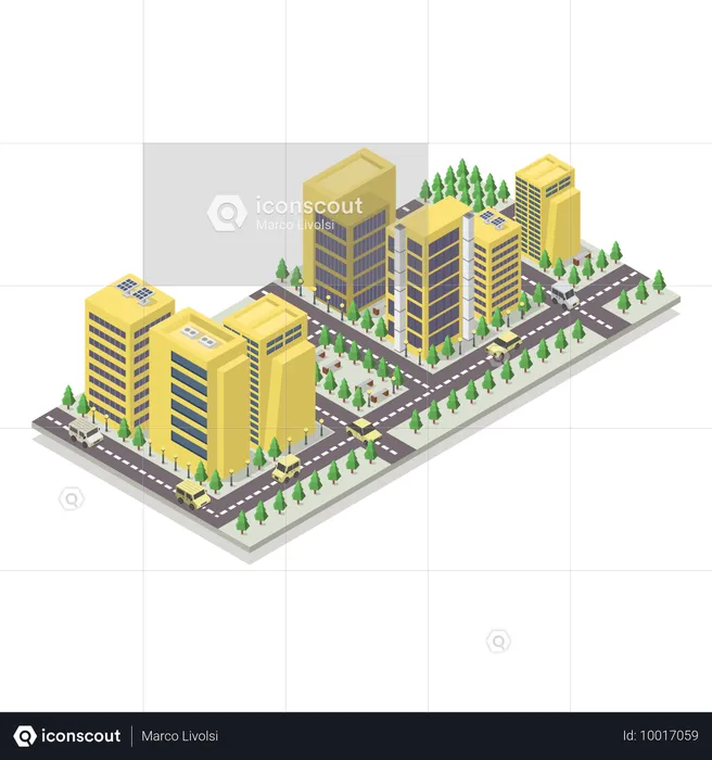 Städtebau  Illustration