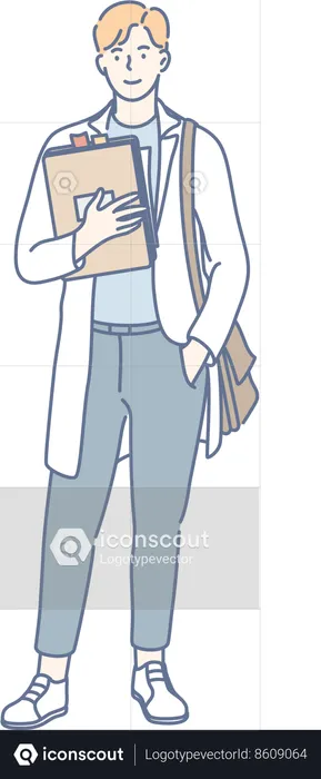 Médecin stagiaire  Illustration