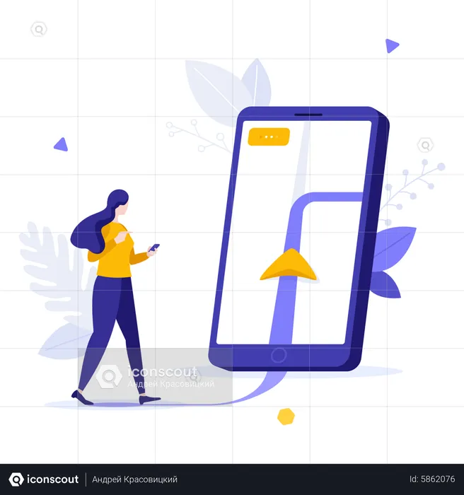 Standort-App  Illustration