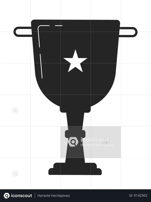 Star trophy cup  Illustration