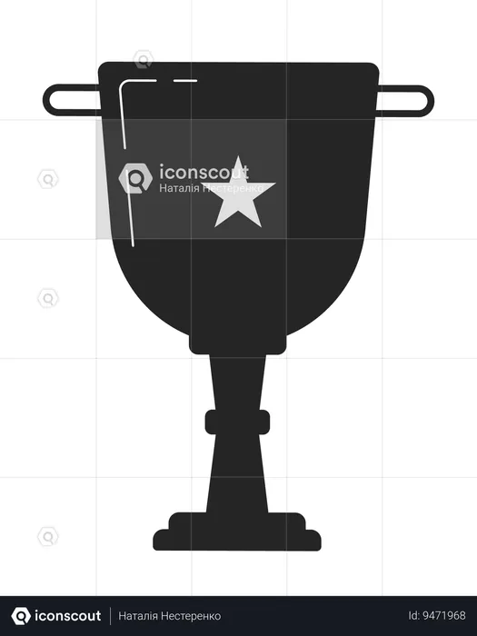 Star trophy cup  Illustration