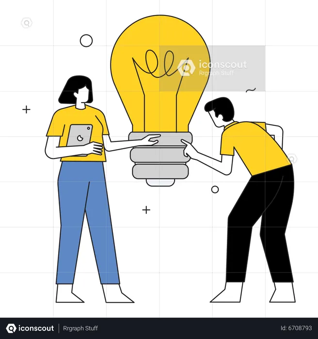 Start-up-Idee  Illustration