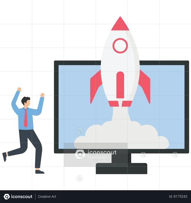 Startup Accelerator  Illustration
