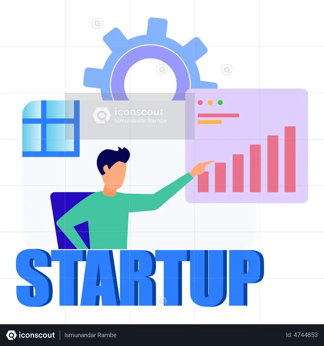 Startup-Datenanalyse  Illustration